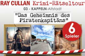 Krimi-Rätseltour-Ticket - 03 - KAPPELN-Altstadt - Das Geheimnis des Piratenkapitäns